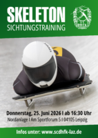 Leipzig: Sichtungstraining Skeleton am 25. Juni 2026